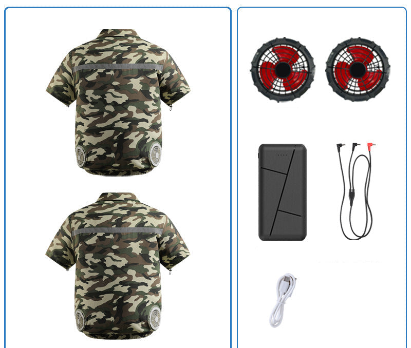 Unisex nan zwölf Volt Lüfter-Doppelset mit Y‑Anschlusskabel für Belüftungsjacke Echo Archiv