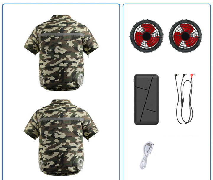 Unisex nan zwölf Volt Lüfter-Doppelset mit Y‑Anschlusskabel für Belüftungsjacke Echo Archiv