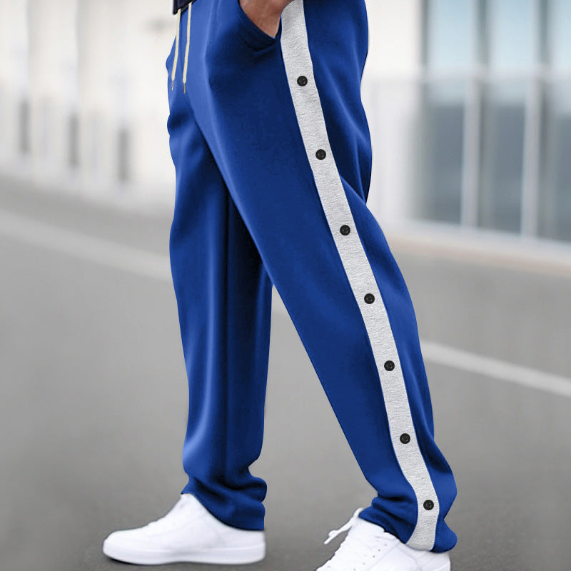 Herren Sportliche Jogginghose mit Druckknopfverschluss und atmungsaktivem Material Echoarchiv