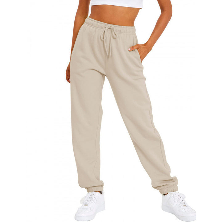 Damen nan locker sitzende Jogginghose mit hohem Komfortbund, verstellbarem Kordelzug und tiefen Seitentaschen Echo Archiv