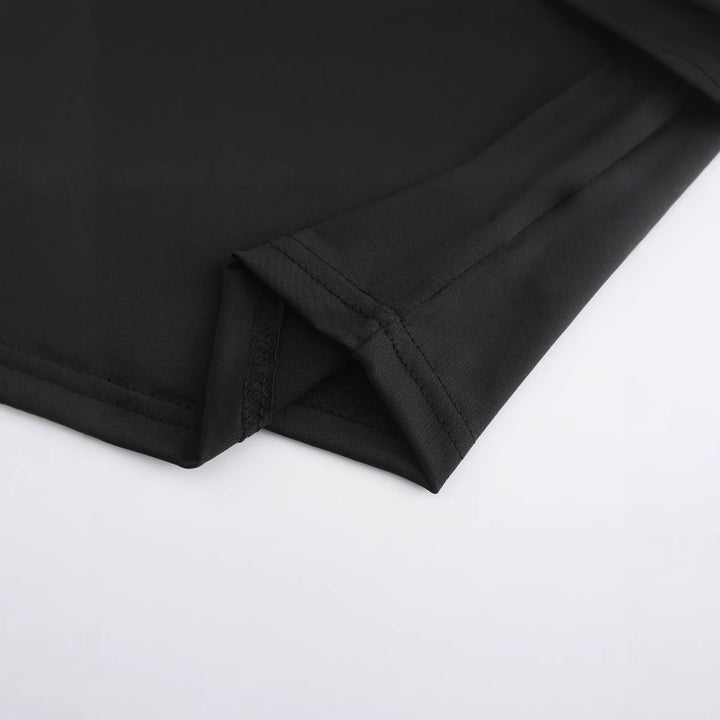 Damen Crop-Top mit auffälligem Grafikdesign und edgy Schriftzug Echo Archiv