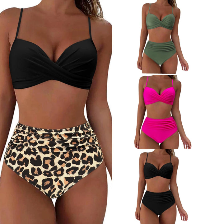 Damen High-Waist Tierdruck-Bikini-Set – Maréssa