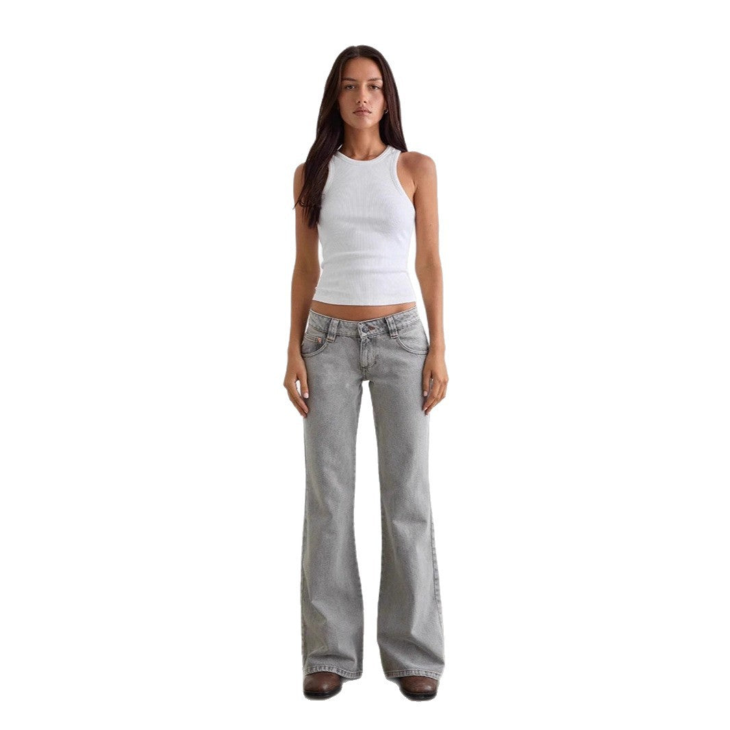 Damen bootcut Jeanshose mit hohem Bund und modischem Schnitt Echo Archiv