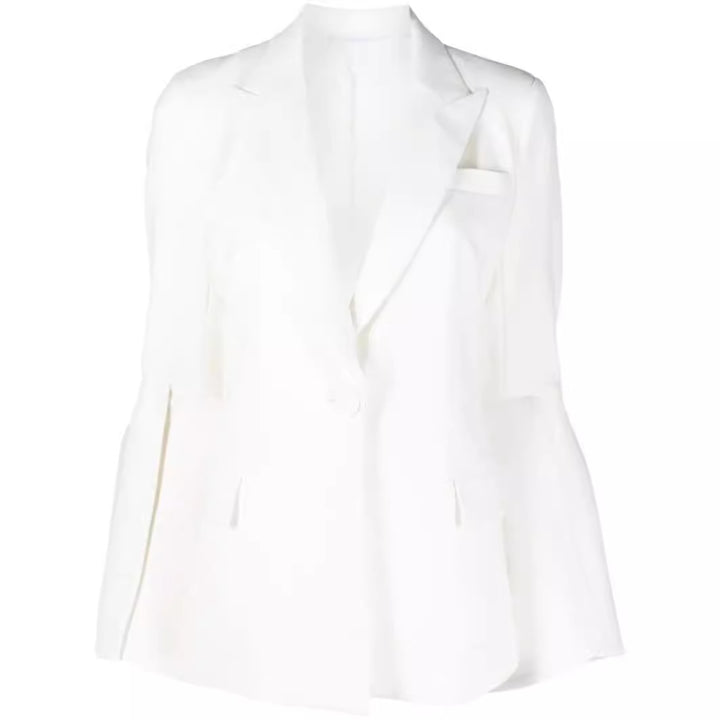 Damen Zweiteiliger Tailoring-Anzug mit tailliertem Einreiher und ausgestellten Ärmelabschlüssen Echoarchiv