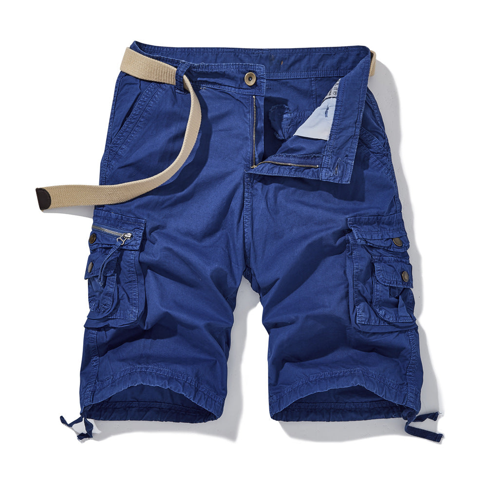 Herren Cargo-Shorts mit vielseitigen Funktionstaschen und verstellbarem Gurt Echoarchiv