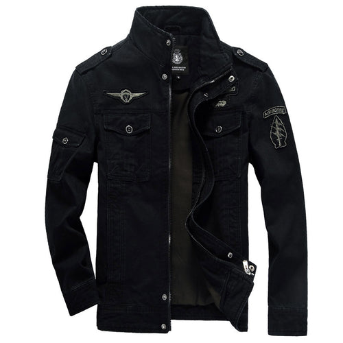 Herren Modische Militärjacke mit funktionalen Taschen Echo Archiv