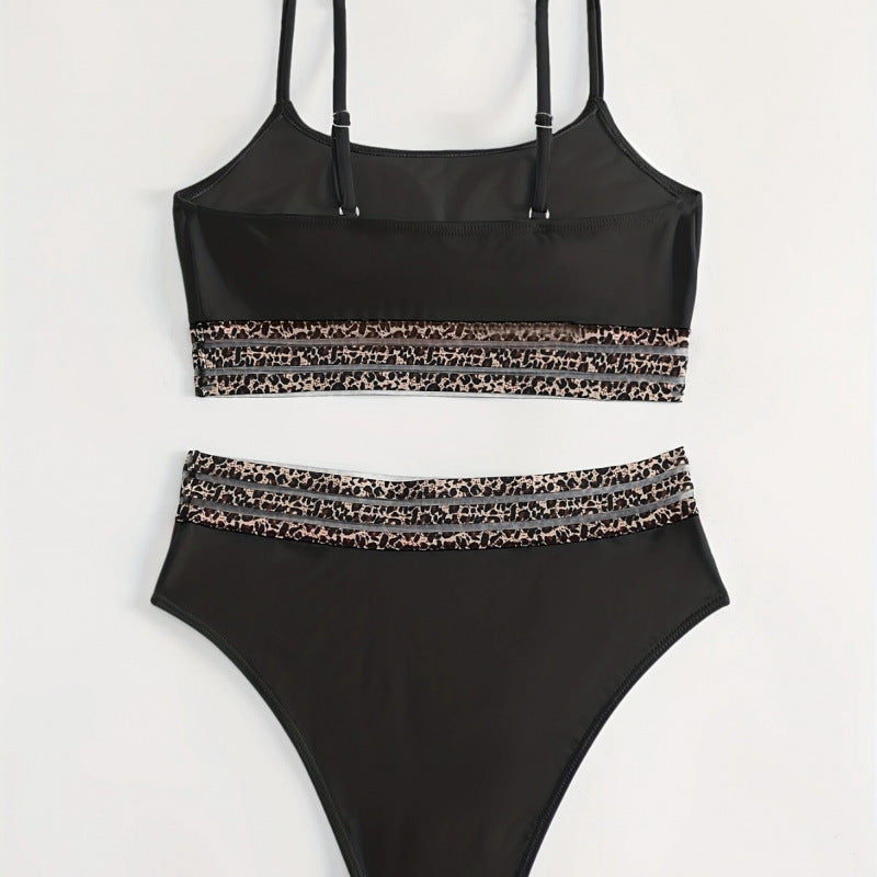 Damen Bikini-Set mit stylischem hohen Bund und modischem Animal-Design Echo Archiv