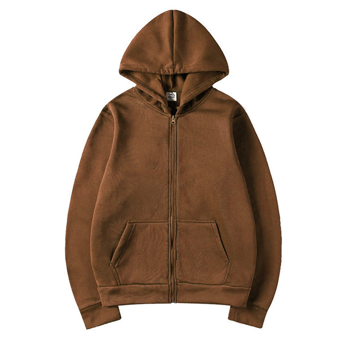 Damen Sportlicher Kapuzenpullover mit durchgehendem Reißverschluss und Tasche Echoarchiv