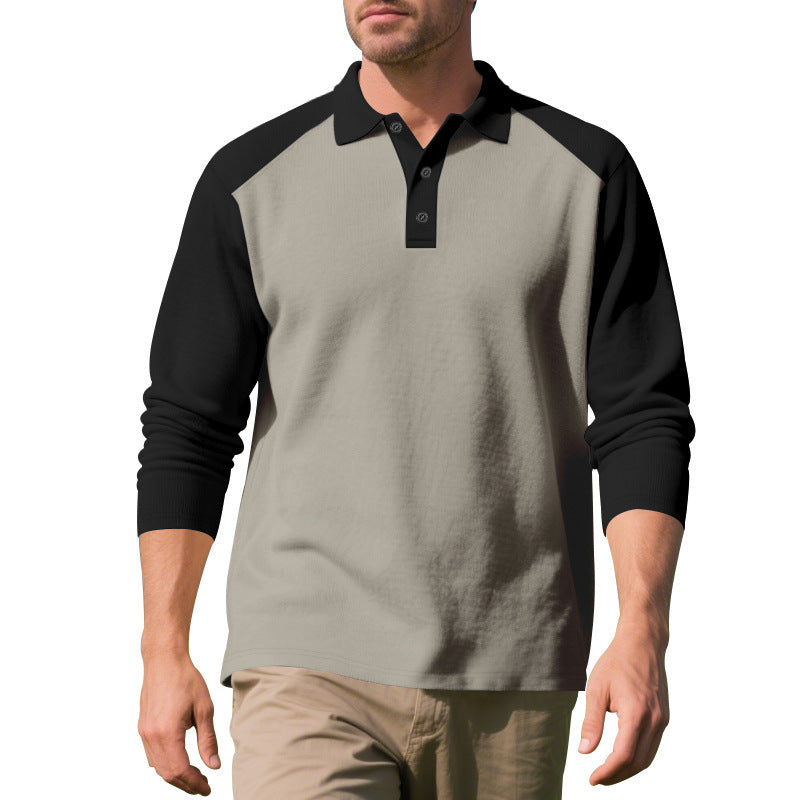 Herren Langarm-Poloshirt mit sportlichem Raglan-Design und komfortabler Passform Echoarchiv