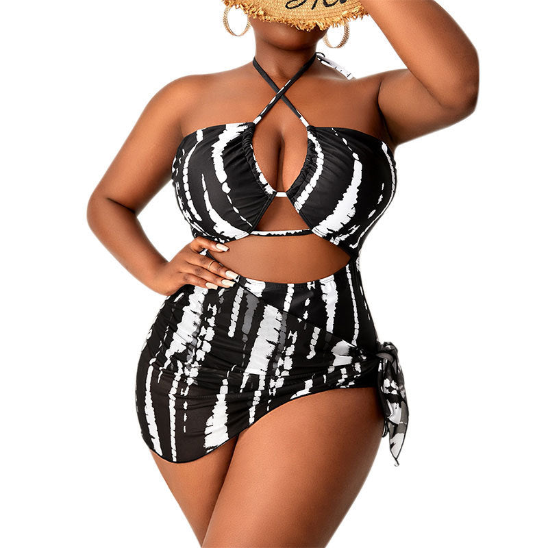 Damen Hoch taillierter Bikini mit raffiniertem Wickel-Design Echo Archiv