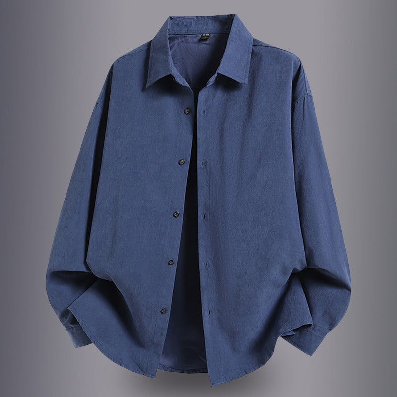 Herren Overshirt aus leichtem Baumwollmaterial mit komfortablem Schnitt Echoarchiv