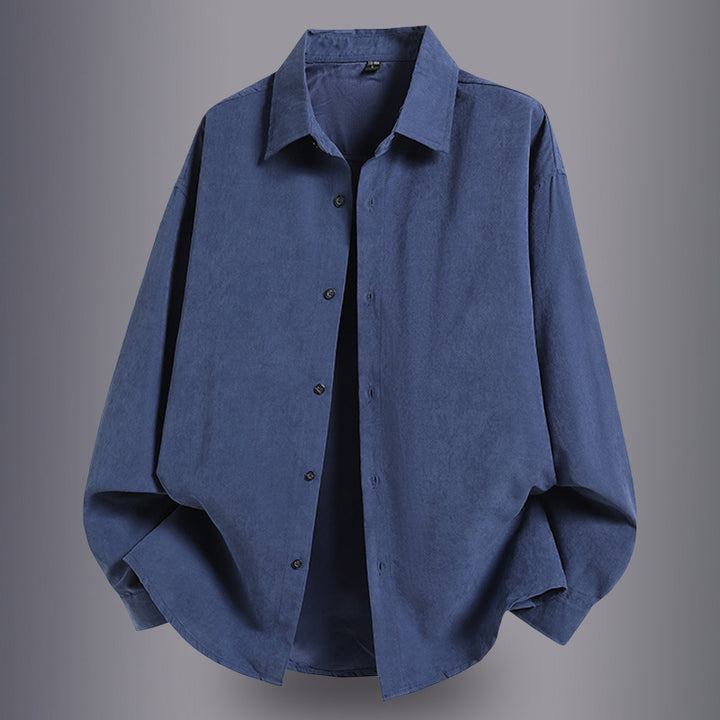 Herren Overshirt aus leichtem Baumwollmaterial mit komfortablem Schnitt Echoarchiv