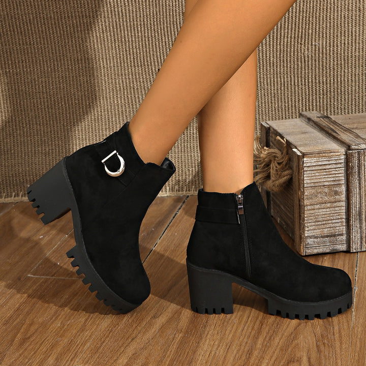 Damen Modische Kick-High Stiefeletten Echo Archiv