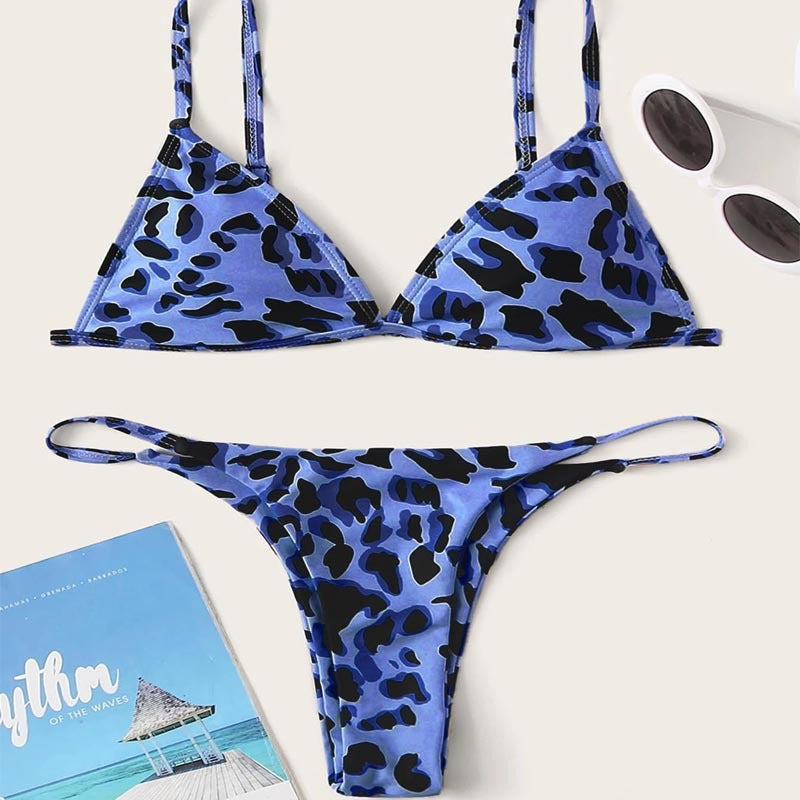 Damen Triangel-Bikini mit aufregendem Leoparden-Design Echo Archiv