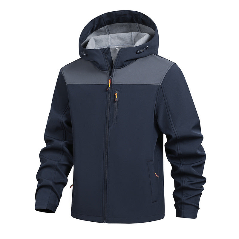 Herren Funktionsjacke mit verstellbarer Kapuze und innovativem Design Echoarchiv
