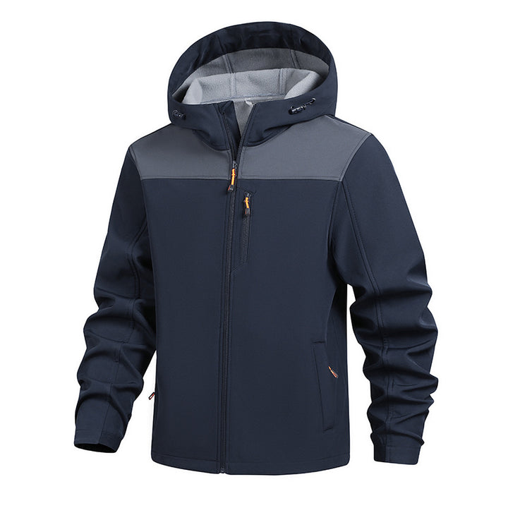Herren Funktionsjacke mit verstellbarer Kapuze und innovativem Design Echoarchiv