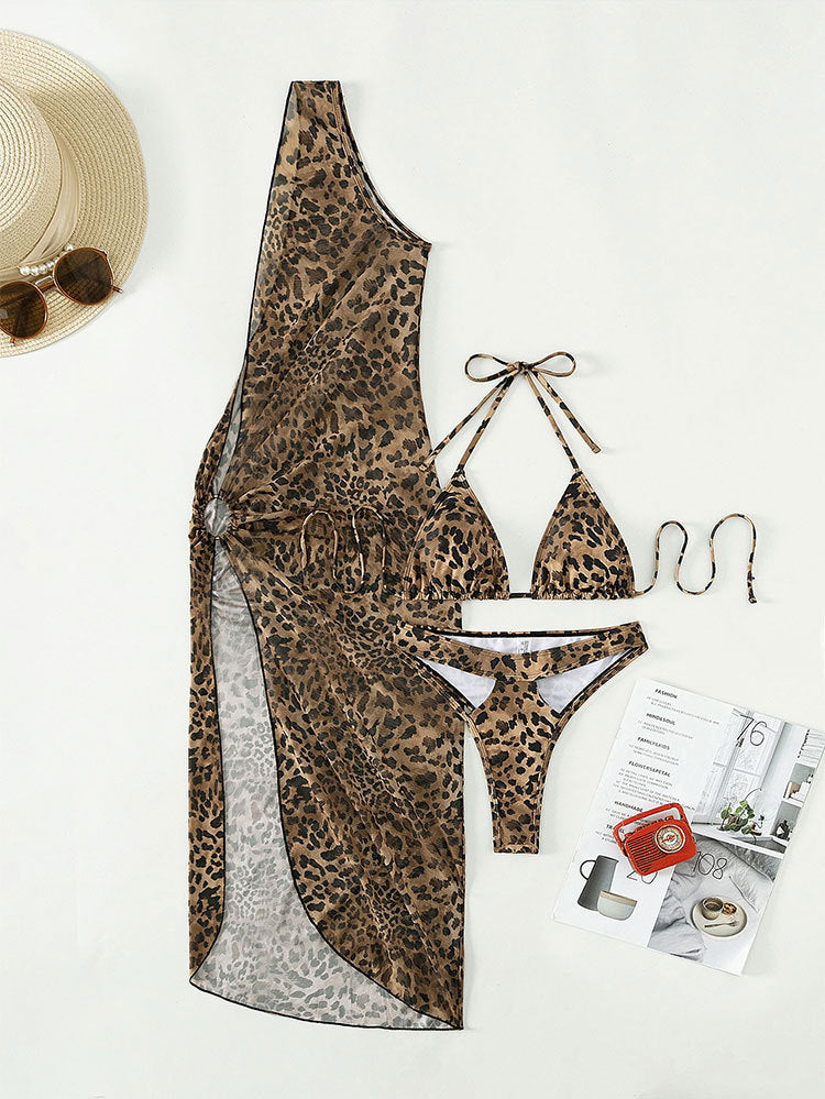 Damen Triangel-Bikini mit transparenter Strandrobe Echo Archiv
