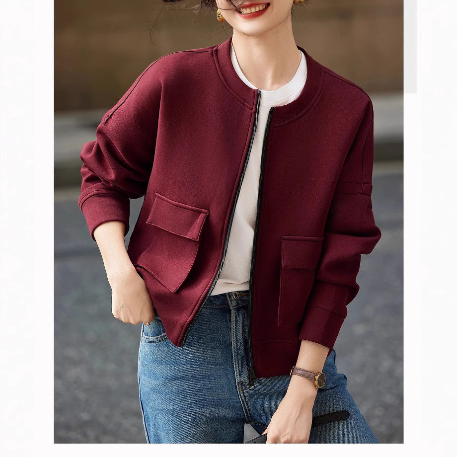 Damen Modische Oversized Sweatjacke Echoarchiv