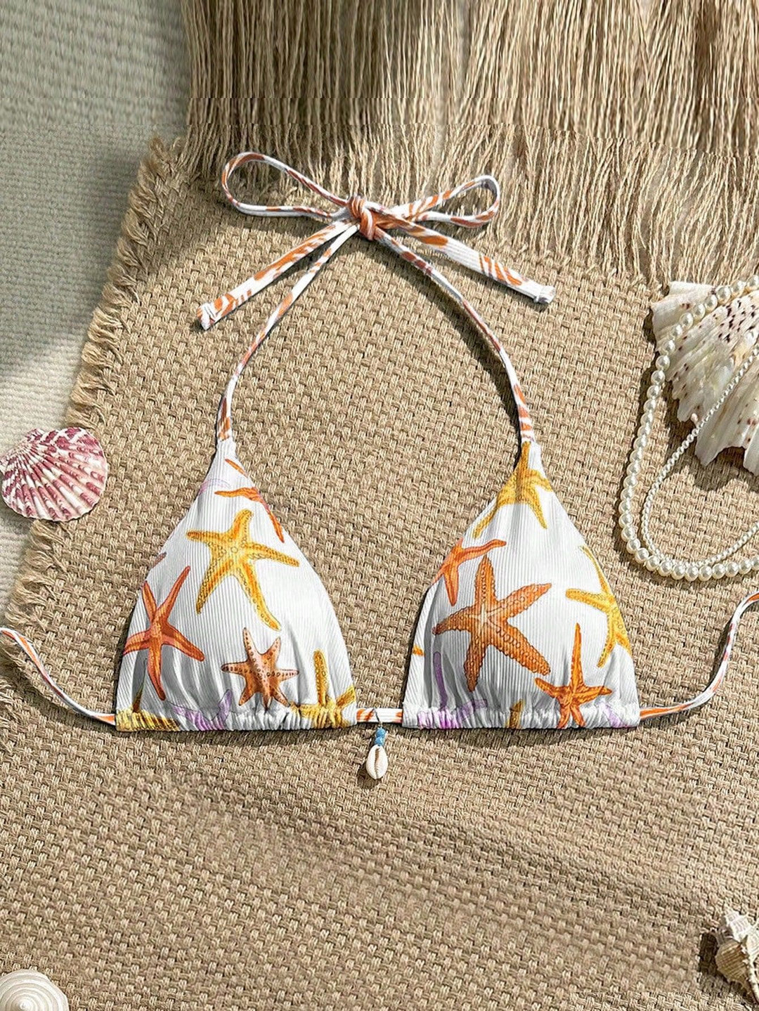 Damen Triangel-Bikini mit maritimem Sternenmuster Echo Archiv