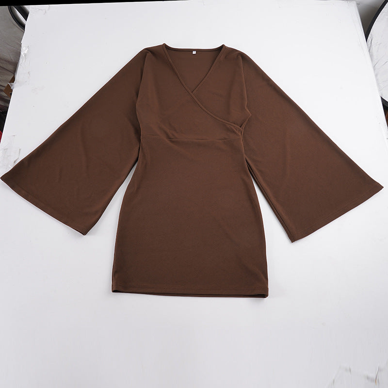 Damen nan Wickel-Minikleid mit Kimonoärmeln, taillierter Miedernaht und stretchigem Jersey Echo Archiv
