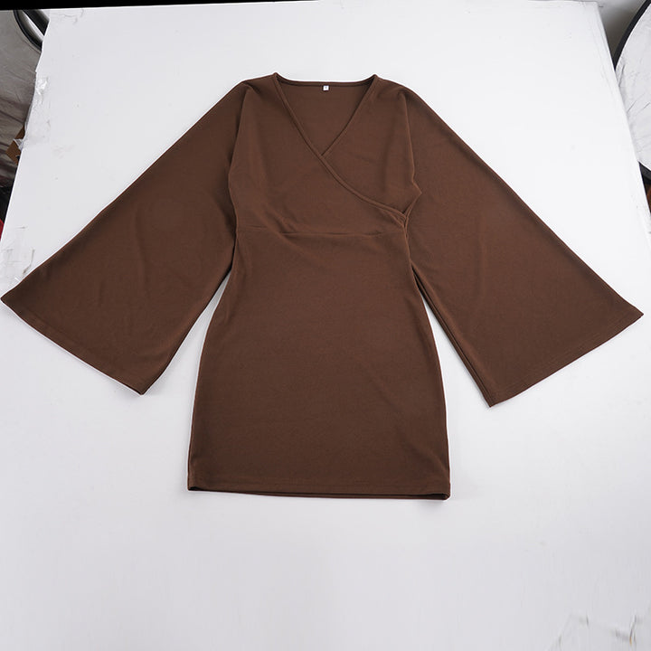 Damen nan Wickel-Minikleid mit Kimonoärmeln, taillierter Miedernaht und stretchigem Jersey Echo Archiv