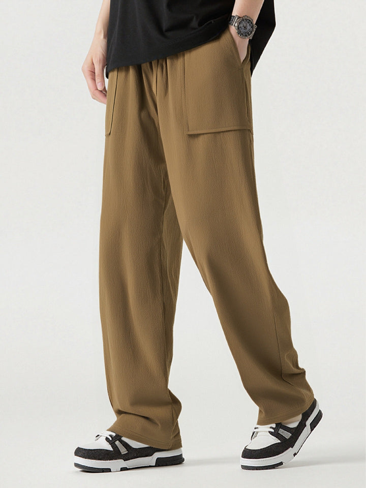 Herren Bequeme Cargo-Hose mit praktischen Taschen und elastischem Bund Echoarchiv