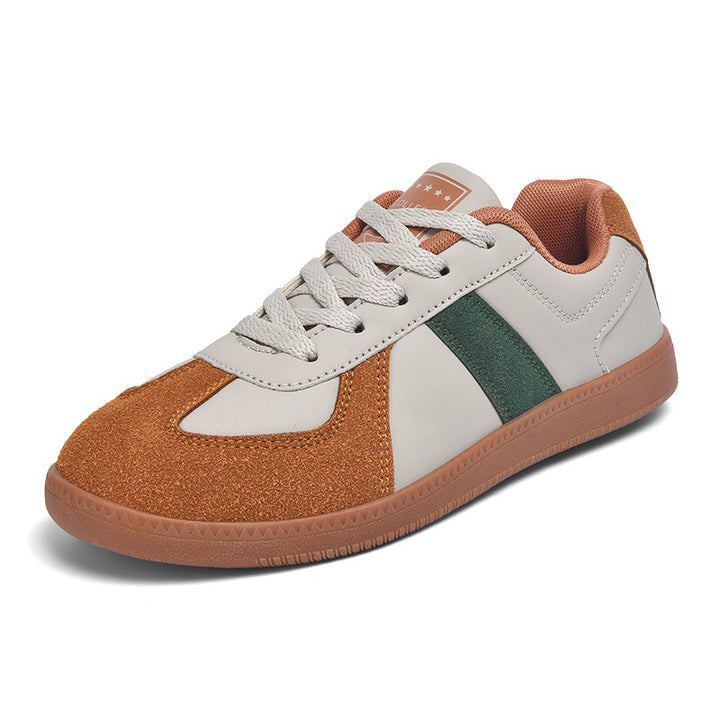 Unisex nan urbaner Tennis-Sneaker mit Veloursleder-Overlays gepolstertem Fersenkragen und vulkanisierter Gummisohle Echo Archiv