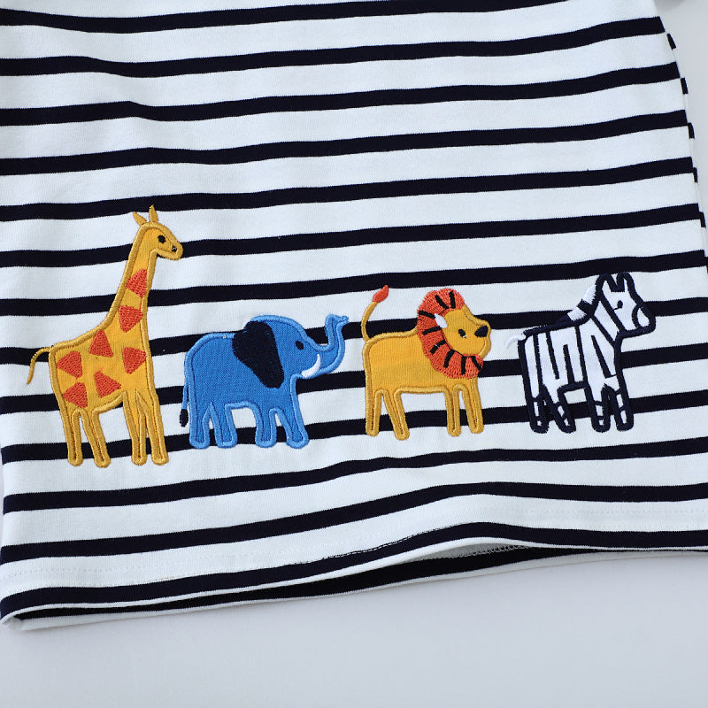 Jungen T-Shirt mit buntem Tiermotiv Echo Archiv