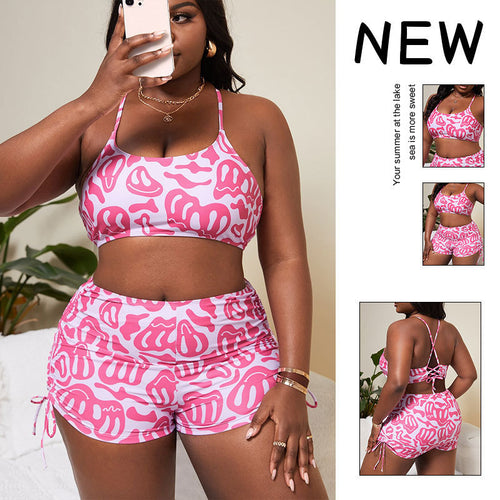 Damen Sportlich geschnittenes Bikini-Set mit Raffungen Echo Archiv
