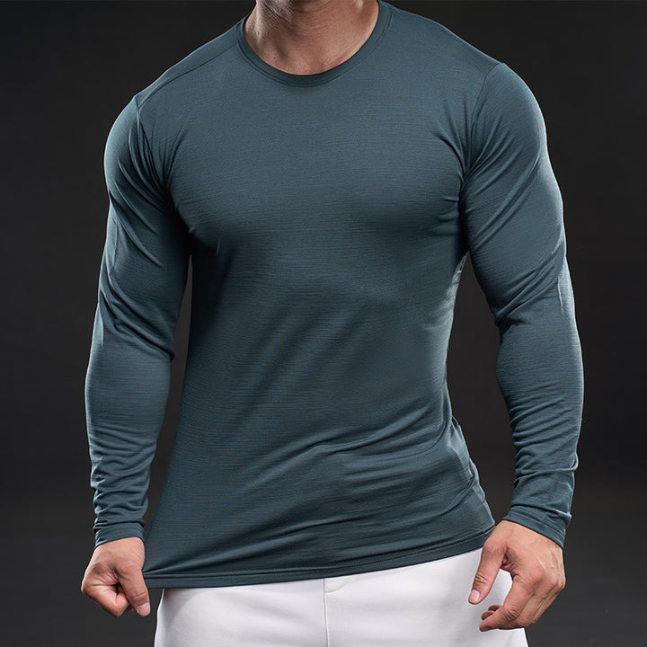 Herren sportliches Langarm-Funktionsshirt Echoarchiv 1762673448