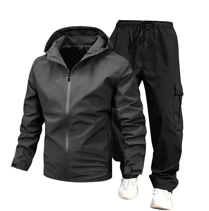 Herren Wetterfeste Outdoor-Jacke und Cargo-Hose Echo Archiv