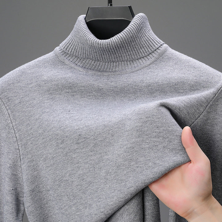 Herren eleganter Rollkragenpullover aus hochwertiger Baumwolle Echoarchiv