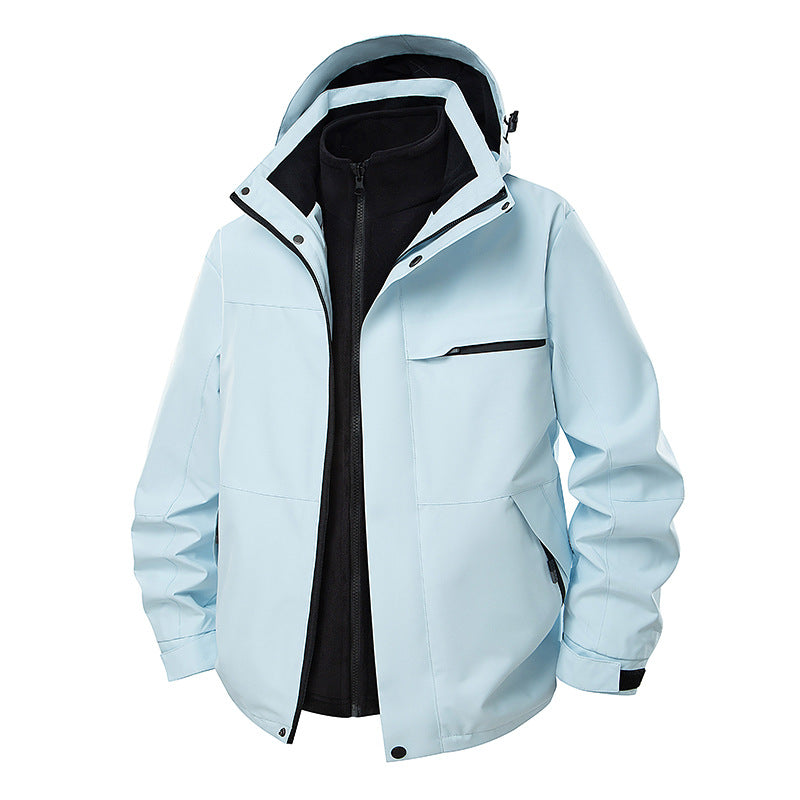 Herren Wasserdichte Outdoor-Jacke mit verstellbarer Kapuze Echo Archiv