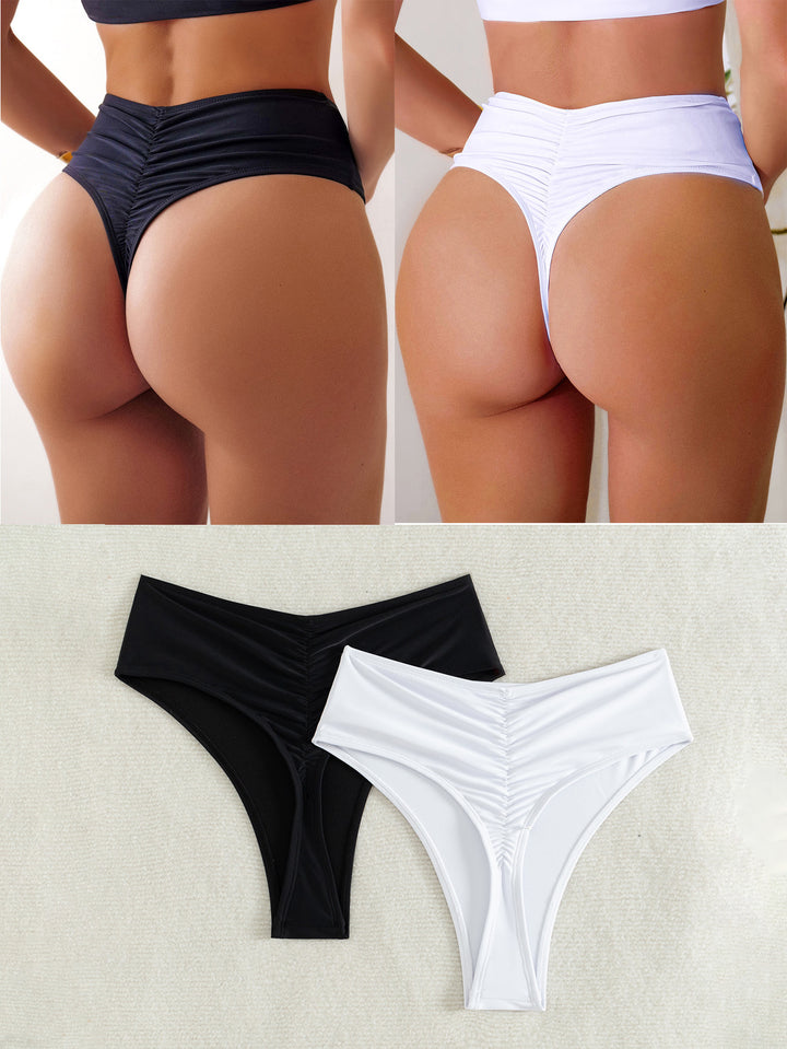 Damen Hochgeschnittener Bikini mit seitlichen Bindebändern Echo Archiv