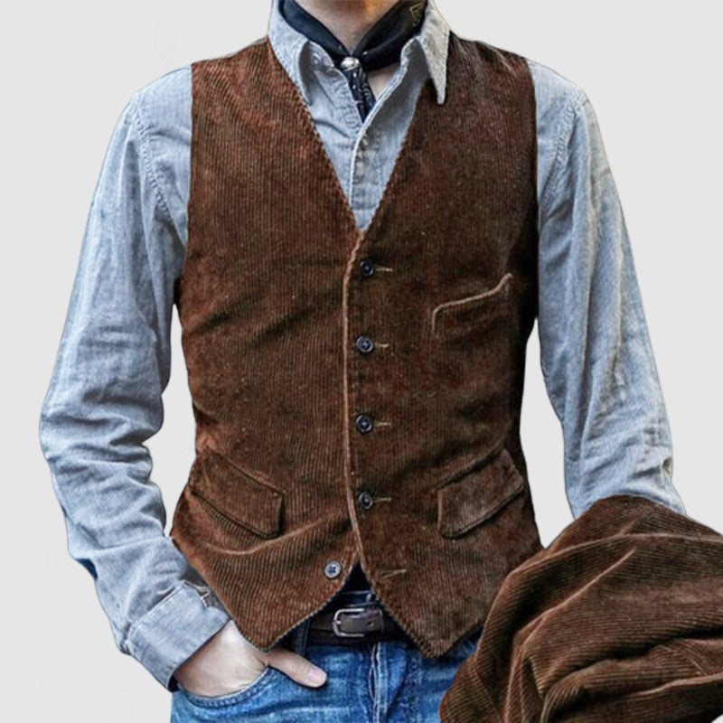 Herren modische und bequeme Cordweste Echoarchiv