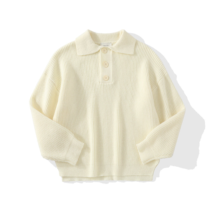 Damen Bequemer Strickpullover mit Knopfdetails Echo Archiv