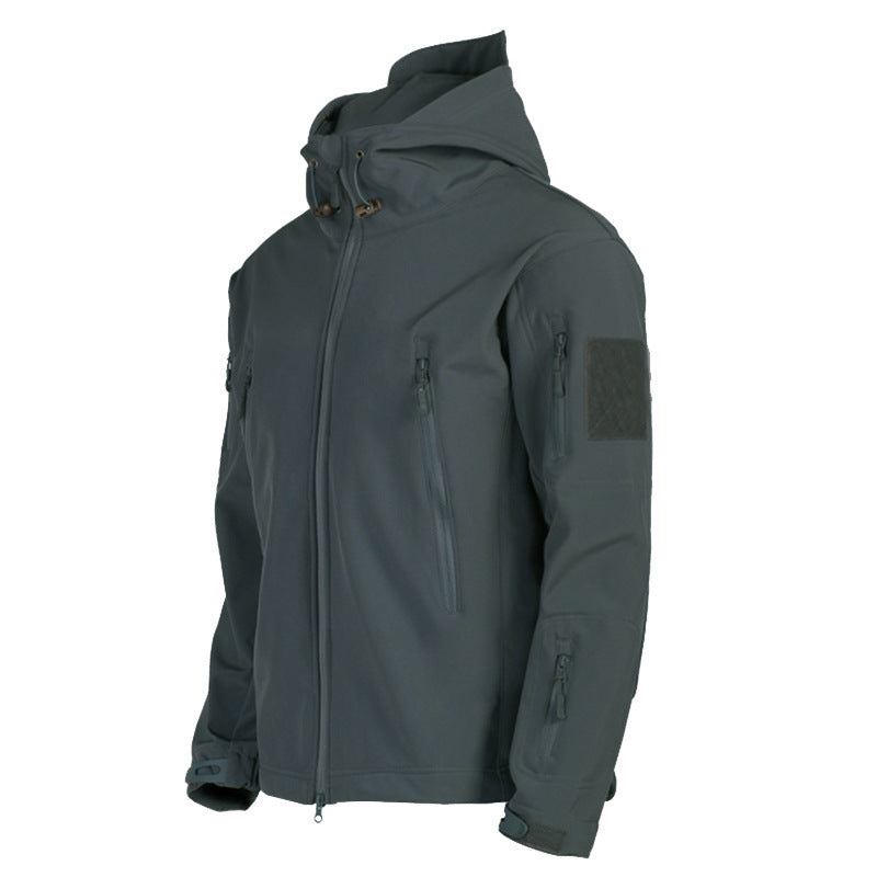 Herren taktische Softshelljacke mit Kapuze, Tarnmuster und ergonomischem Stretchschnitt Echo Archiv