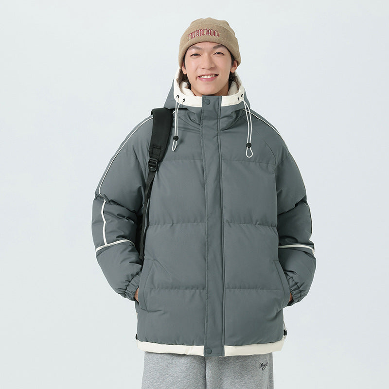 Herren modische Kapuzenjacke mit hochwertiger Füllung und funktionalen Taschen Echoarchiv