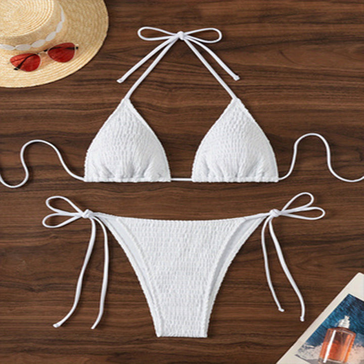 Damen Triangel-Bikini mit Rüschendetail und verstellbaren Trägern Echo Archiv