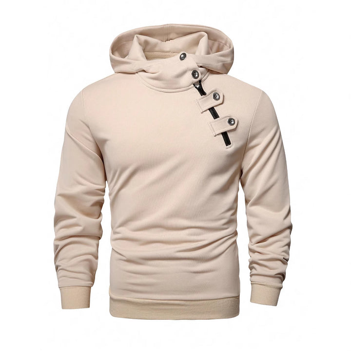 Herren Hoodie mit innovativem Kragen und praktischer Taschenlösung Echoarchiv