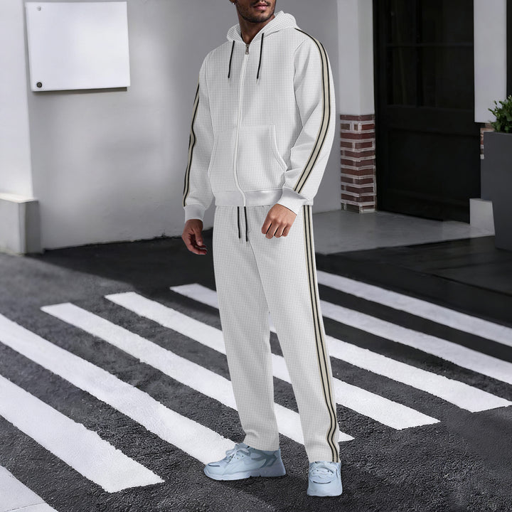 Herren lässiger Kapuzenpullover mit passenden Jogginghosen Echoarchiv