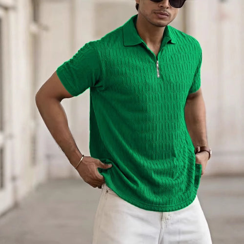 Herren Struktur Polo Shirt Echoarchiv