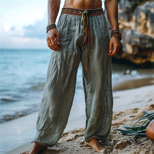 Herren lässige Strandhose mit elastischem Bund und hochwertigem Material Echoarchiv