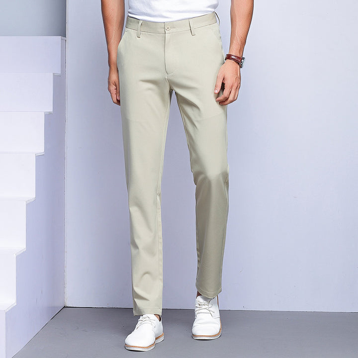 Herren elegante Anzughose mit schmalem Schnitt und praktischen Taschen Echoarchiv