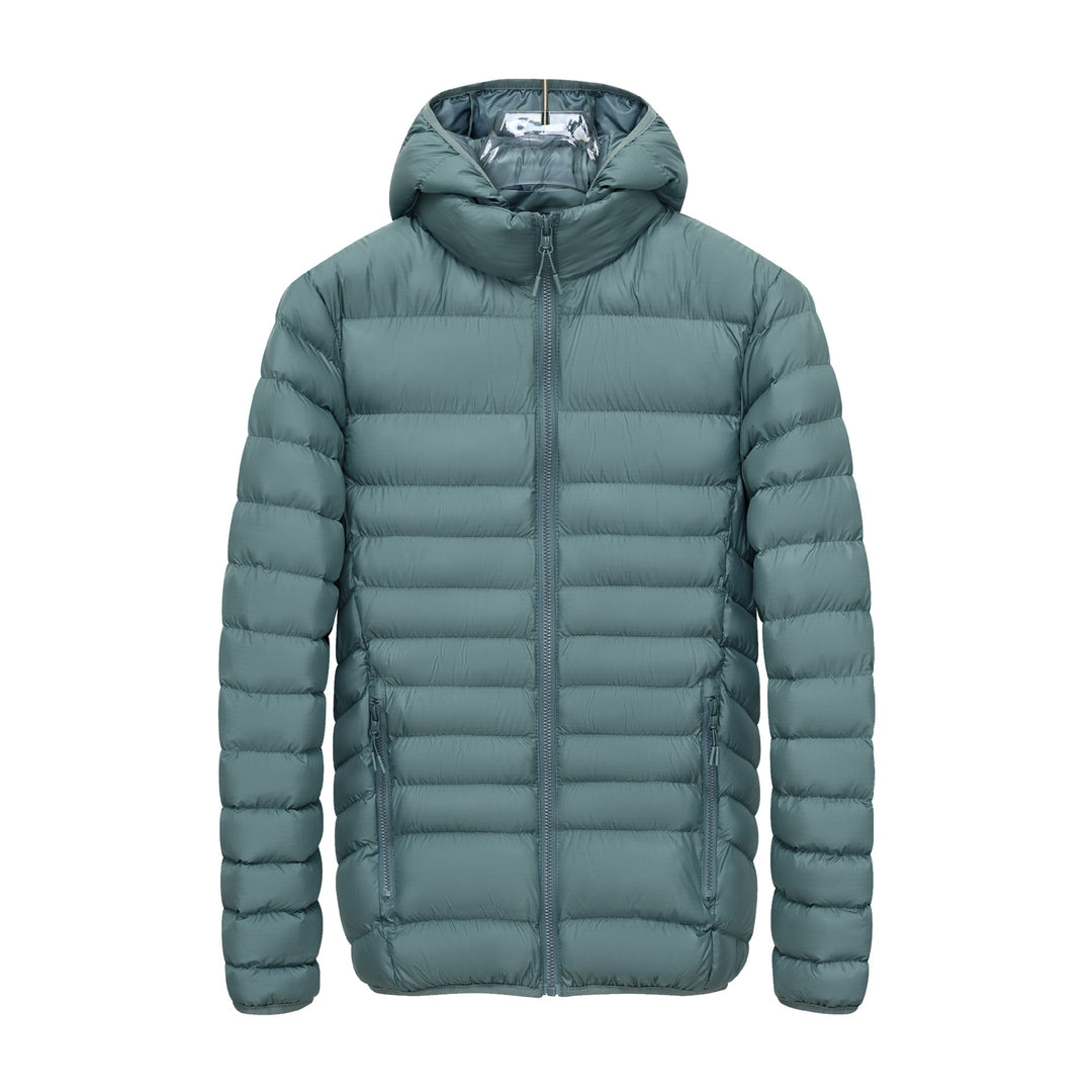 Herren Leichte gesteppte Kapuzen‑Steppjacke mit hohem Kragen, Thermofutter & Reißverschluss Echoarchiv