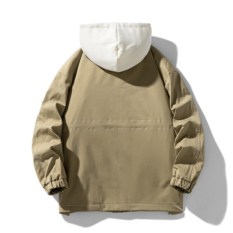 Herren Utility-Fieldjacke mit Kontrastkapuze, verstellbarem Saum und großen Pattentaschen Echo Archiv