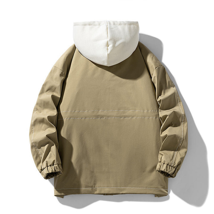 Herren Utility-Fieldjacke mit Kontrastkapuze, verstellbarem Saum und großen Pattentaschen Echo Archiv