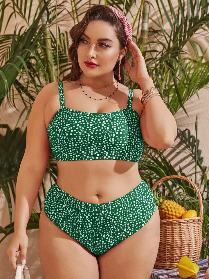 Damen Hochgeschnittener Bikini mit verspieltem Punktedesign Echo Archiv
