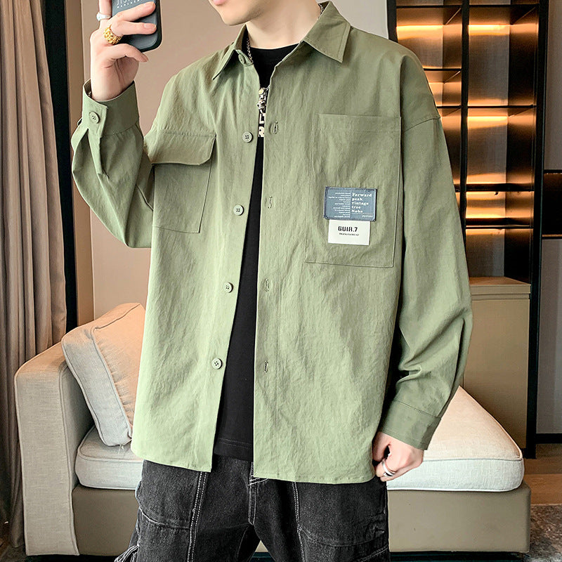 Herren Lässige Utility-Hemdjacke mit praktischen Taschen und modernem Design Echoarchiv