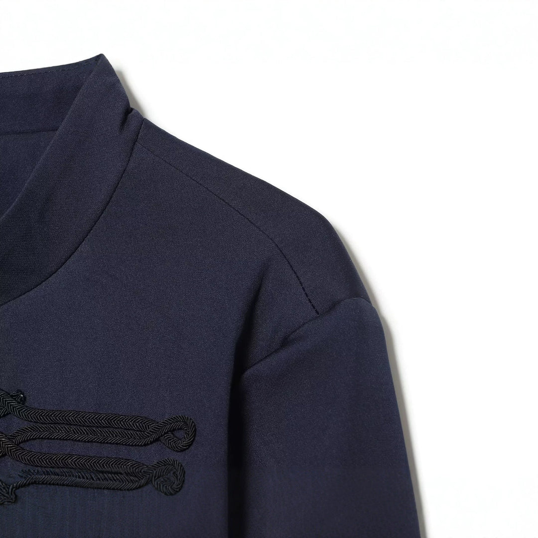Damen Cropped-Blouson im militärischen Stil mit Zierkordeln und Stehkragen Echo Archiv